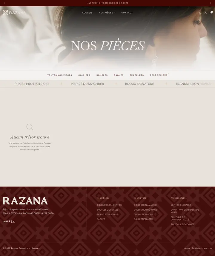 Maison Razana heritage collection — full-page view